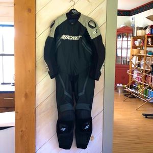 Roe Rocket motorcycle race suit.